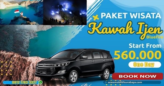 sewa mobil surabaya kawah Ijen murah